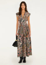 Load image into Gallery viewer, Farm Rio Tapestry Flowers Sleeveless Maxi Dress - Dark Green