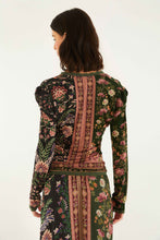 Load image into Gallery viewer, Farm Rio Winter Garden Mix Long Sleeve Blouse