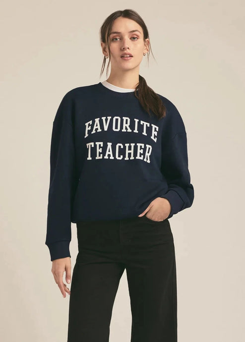 Teacher Appreciation Week Favorite Teacher Sweatshirt - Navy