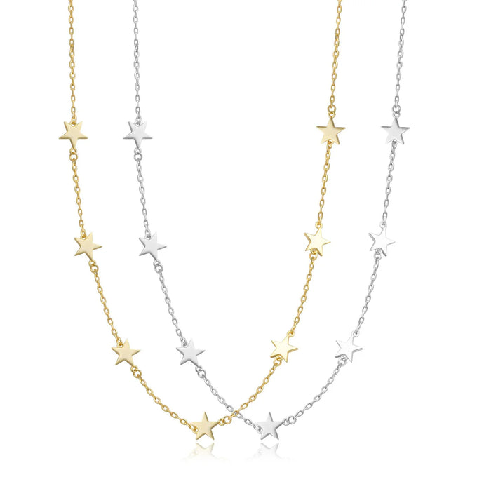 Floating Stars Necklace - 2 Colors