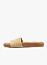 Load image into Gallery viewer, Beek Gallito Raffia Leather Slide Sandal - Honey