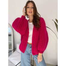 Load image into Gallery viewer, Chunky Mohair Oversized Handmade Knit Cardigan - 3 Colors