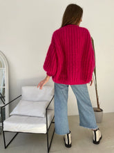 Load image into Gallery viewer, Chunky Mohair Oversized Handmade Knit Cardigan - 3 Colors