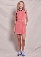 Load image into Gallery viewer, Sundry Loop Terry Half Zip Dress - 2 Colors