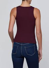 Load image into Gallery viewer, L'Agence Adira Scoopneck Tank - Deep Sangria