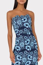 Load image into Gallery viewer, Milly Kait Two-tone Floral Lace Dress - Blue/Navy