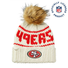 Load image into Gallery viewer, Lele Sadoughi x NFL SF 49ERS White Beanie  - 2 Options