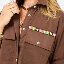 Load image into Gallery viewer, Kerri Rosenthal Tia Love Brigade Shirt - Caramel Earth
