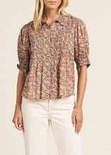 Load image into Gallery viewer, Trovata Jess Blouse - Marigold Mistral