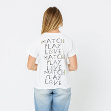 Load image into Gallery viewer, Kerri Rosenthal Suke Play Love Tee - White