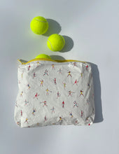 Load image into Gallery viewer, Hi, Love Travel Medium Zipper Pack - Tennis Match Pattern