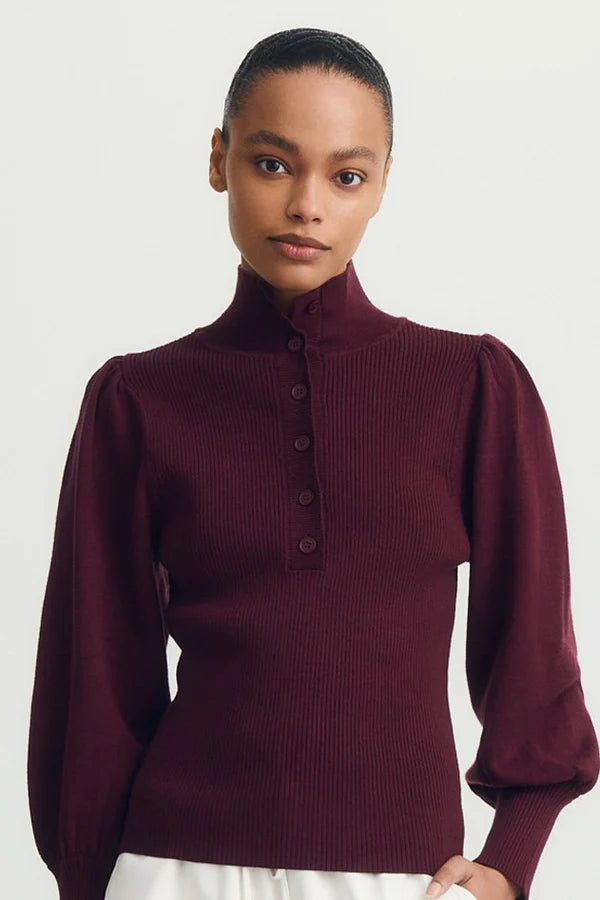 Melissa Nepton Ash Sweater - Burgundy