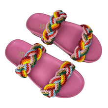 Load image into Gallery viewer, Yosi Samra Michelle Braided Sandal - Multicolor