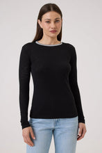 Load image into Gallery viewer, Goldie L/S Metallic Ringer Tee - 3 Colors
