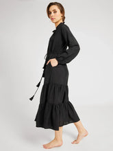 Load image into Gallery viewer, MILLE Astrid Dress - Black Silk
