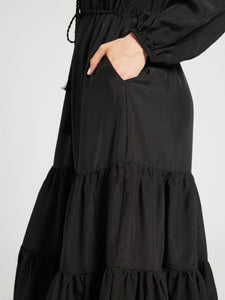 MILLE Astrid Dress - Black Silk