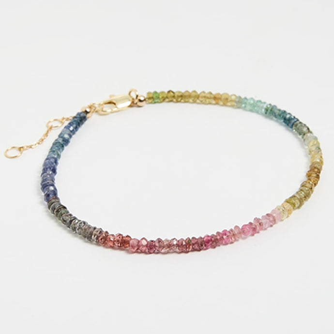 Shashi Natasha Gemstone Bracelet - Muted Rainbow