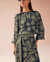 Load image into Gallery viewer, Omika Nalini Wrap Skirt - Alexia Onyx
