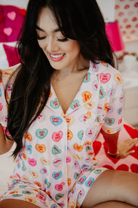 Katydid Multicolored Candy Hearts PJ Set