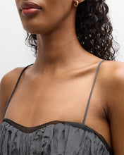 Load image into Gallery viewer, Ganni Shiny Tech Strap Midi Dress - Gray