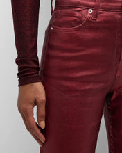 Load image into Gallery viewer, Veronica Beard Crosbie Wide-Leg Jean - Burgundy