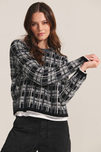 Load image into Gallery viewer, Velvet Lacey Sweater - Plaid