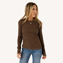 Load image into Gallery viewer, Kerri Rosenthal KR Long Sleeve Rib Tee - 4 Colors