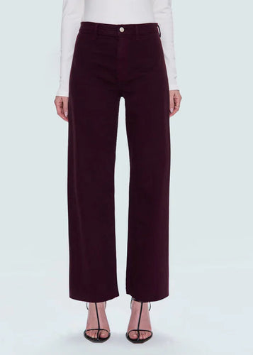 Pistola Penny High Rise Wide Leg - Claret