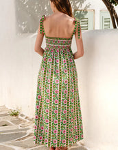 Load image into Gallery viewer, Pink City Prints Mykonos Dress - Emerald Border