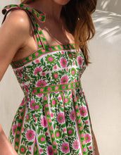 Load image into Gallery viewer, Pink City Prints Mykonos Dress - Emerald Border