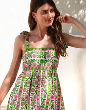 Load image into Gallery viewer, Pink City Prints Mykonos Dress - Emerald Border