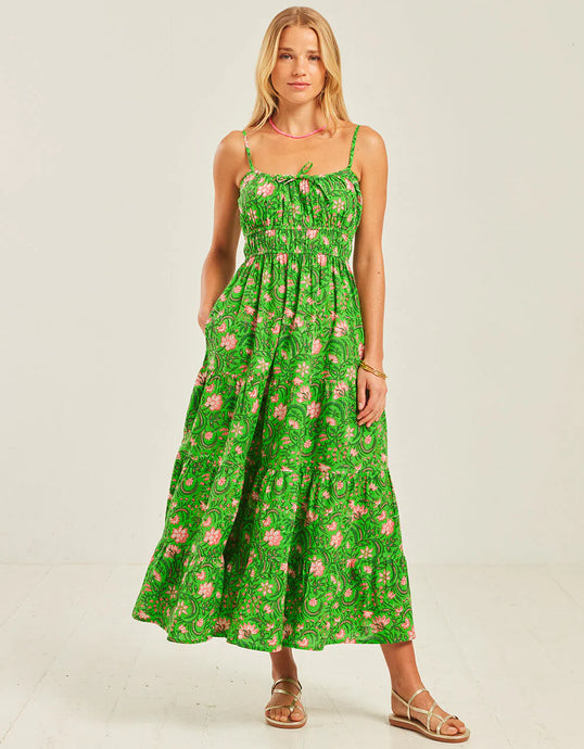 Pink City Prints Lime Jungle Seychelles Dress