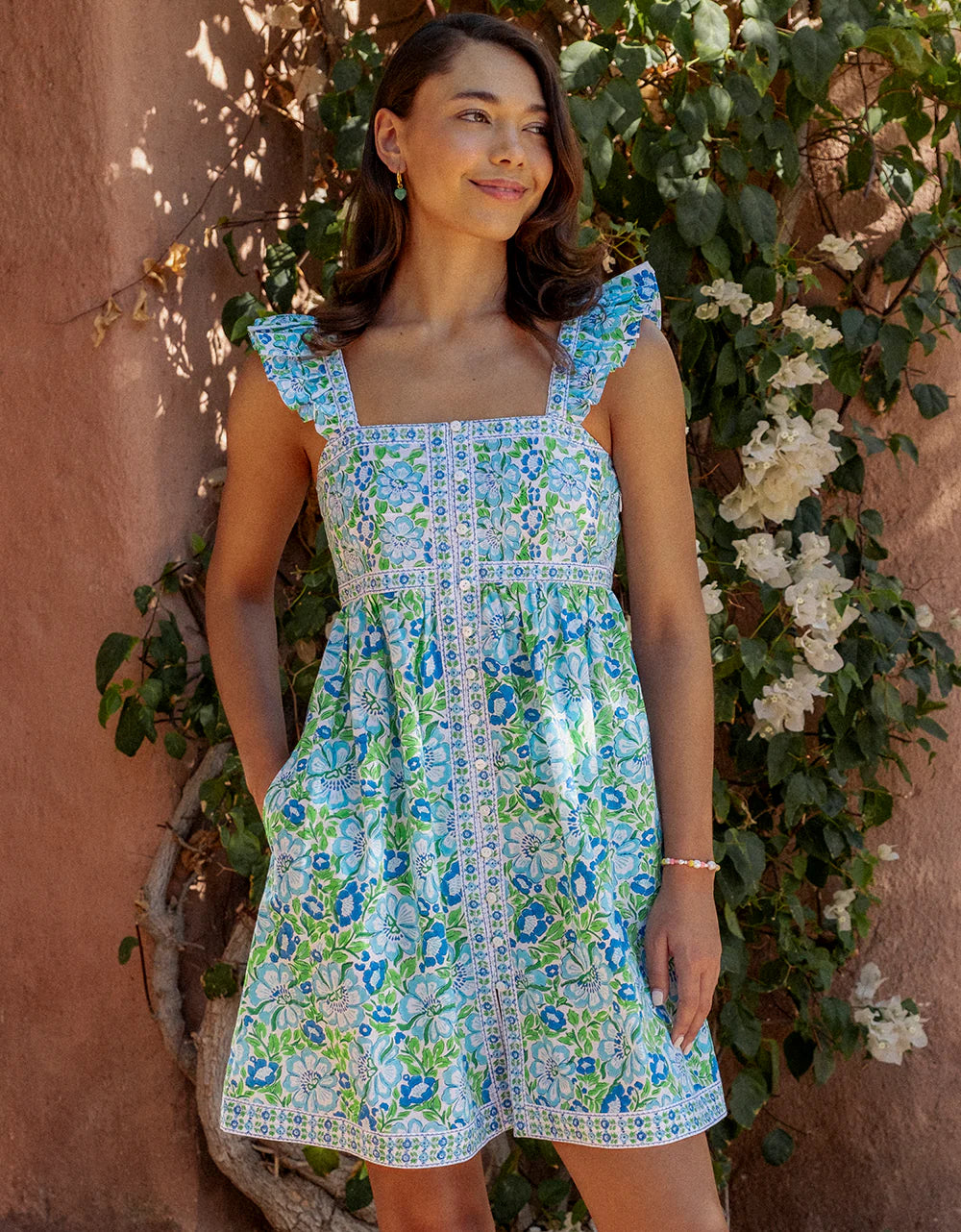 Pink City Prints Grace Dress - Pacific Hibiscus