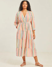 Load image into Gallery viewer, Pink City Prints Rainbow Stripe Sofia Dress