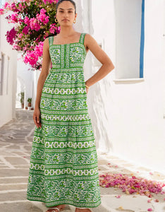 Pink City Prints Lucia Dress - Verdant Botanics Luck Lafayette Pink City Prints Lucia Dress - Verdant Botanics Luck Lafayette