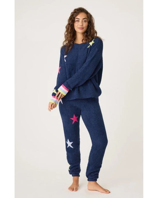 P.J. Salvage Marshmallow Party Pajama Set - Navy