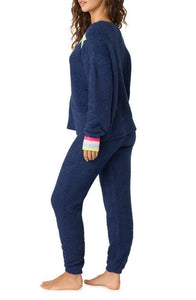 P.J. Salvage Marshmallow Party Pajama Set - Navy