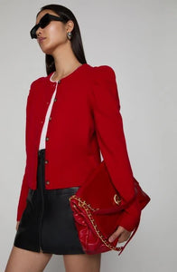 Rebecca Minkoff Janine Cardigan - Lipstick