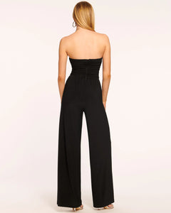 Ramy Brook Lona Jersey Strapless Jumpsuit - Black