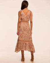 Load image into Gallery viewer, Ramy Brook Mariam Smocked Waist Midi Dress - Coffee Dot