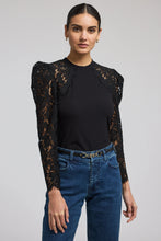 Load image into Gallery viewer, Generation Love Carlina Lace Combo Top - Black