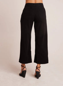 Bella Dahl Saige Wide Leg Crop - Black