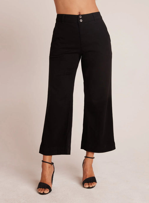 Bella Dahl Saige Wide Leg Crop - Black