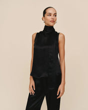 Load image into Gallery viewer, Bella Dahl Scarf Neck Blouse - Black