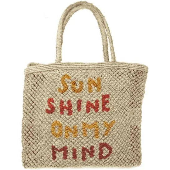 The Jacksons London Jute bag, large, Sunshine on my mind