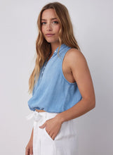 Load image into Gallery viewer, Bella Dahl Sleeveless Elastic Waist Pullover - Caribbean Wash