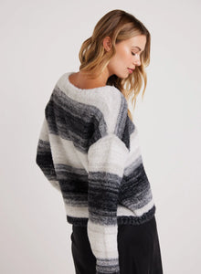 Bella Dahl Slouchy Sweater - Warm Grey Ombre