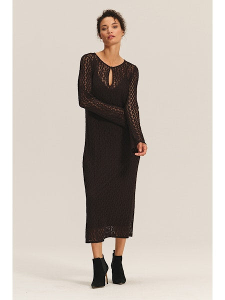Velvet Tabitha Dress - Chocolate