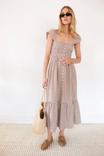 Load image into Gallery viewer, Marea Celine Dress - Mocha Mini Gingham
