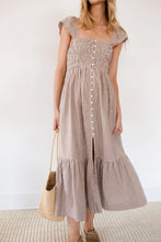 Load image into Gallery viewer, Marea Celine Dress - Mocha Mini Gingham